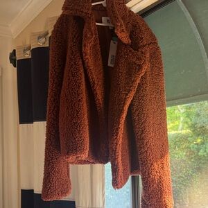 BB Dakota Warm Rust Teddy Jacket